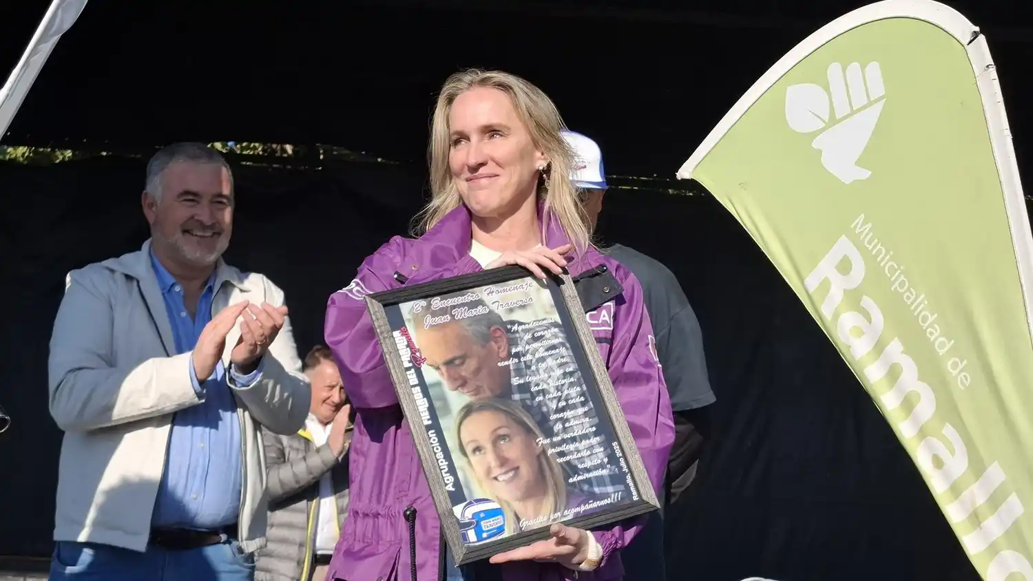 Ramallo recordó al "Flaco" Traverso con un emotivo homenaje y la presencia de su hija Paula