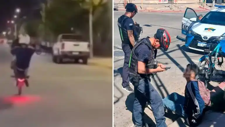 Subió el video a redes, pero la moto era robada.