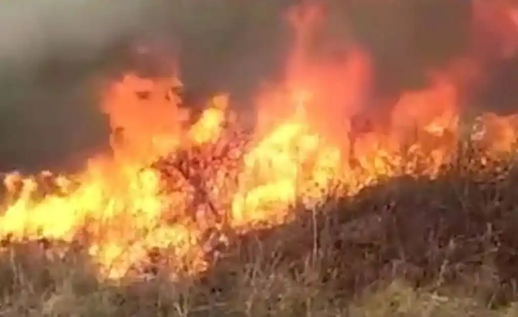 San Luis en alerta por un foco activo y la presencia de vientos fuertes