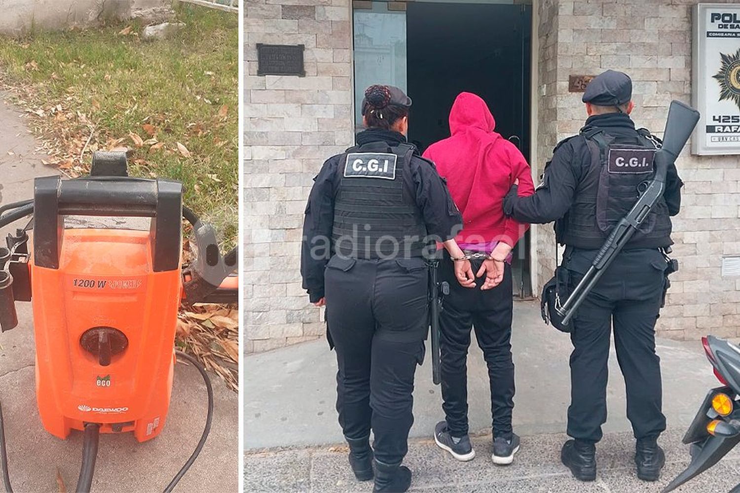 Se descuidó un segundo, entraron por el patio y le robaron una hidrolavadora