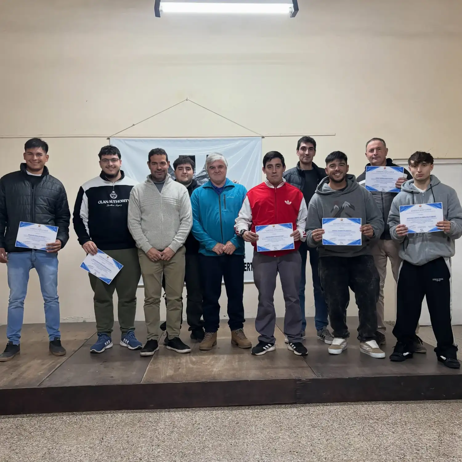 Acto de entrega de diplomas.