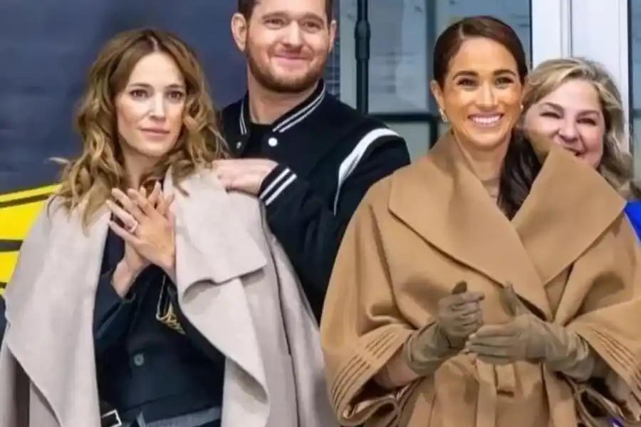 Luisana Lopilato, Meghan y el cantante Michael Bublé.