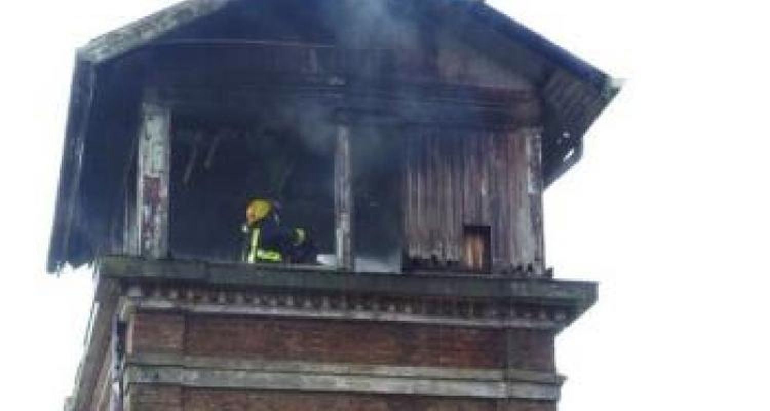 Incendio en la estación de trenes