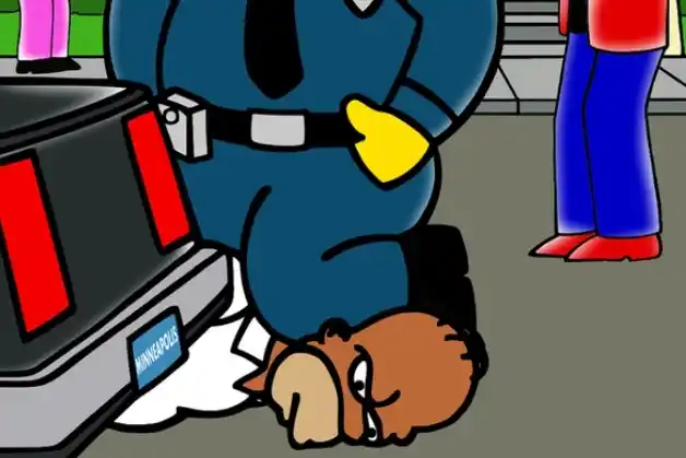 El artista Alexsandro Palombo y un tributo a George Floyd, a través de Los Simpsons