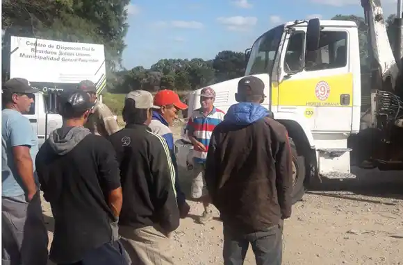 Recicladores paralizaron el acceso al predio de disposición final