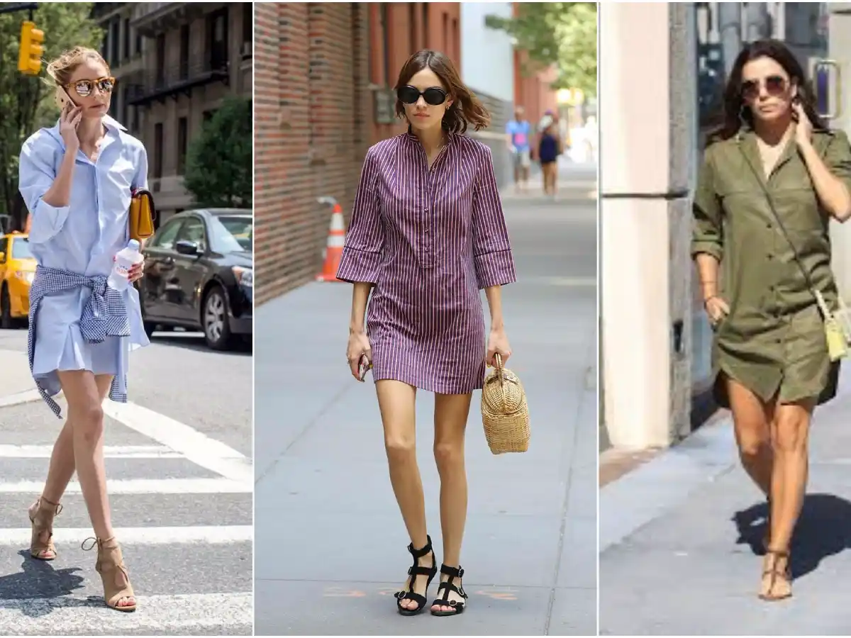 El chemise ya es un clásico: camisa y vestido, 2 en 1  