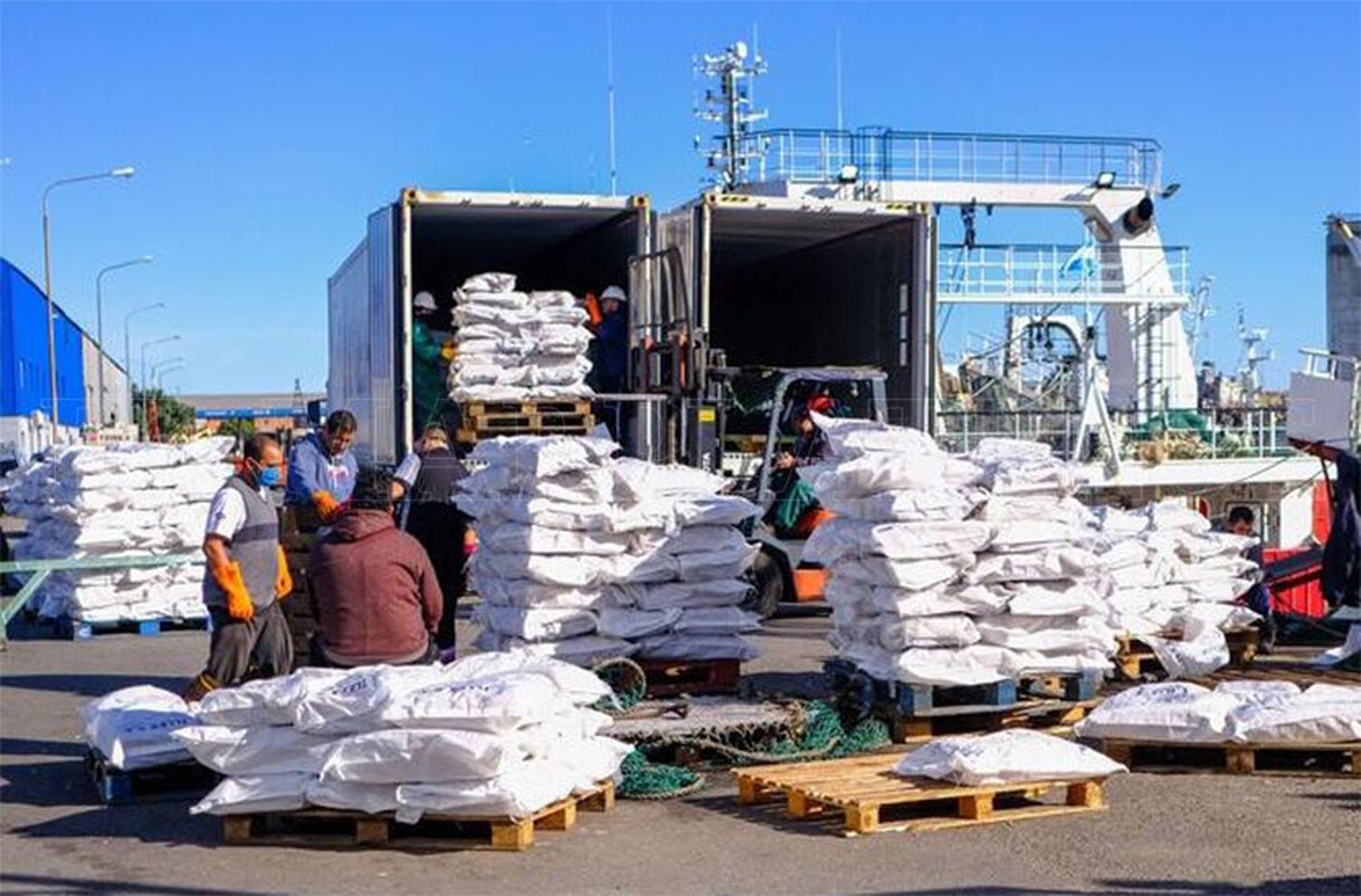 Mayores descargas, pescado congelado y asistencialismo