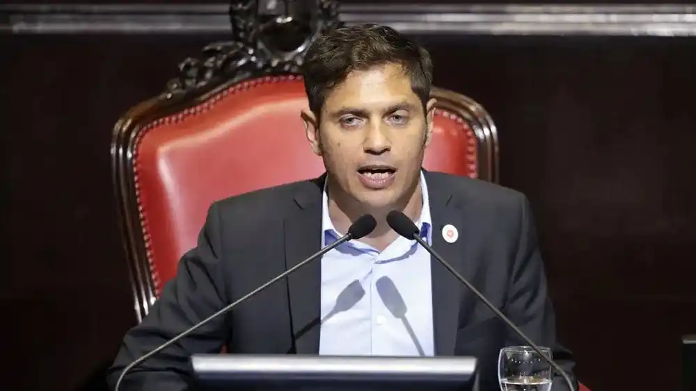 Kicillof en la Legislatura.