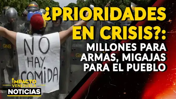 ¿PRIORIDADES EN CRISIS?: millones para armas, migajas para el pueblo
