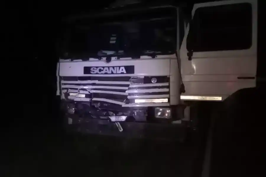 Un camionero arrastró un animal 70 metros luego de chocarlo en la ruta