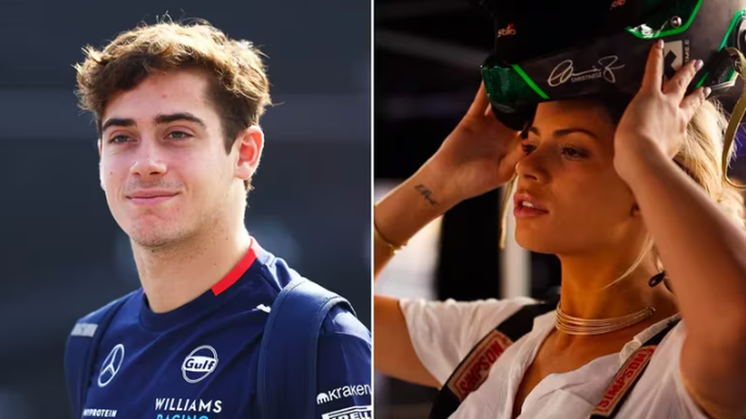 La respuesta de Christine GZ cuando le preguntaron si Colapinto la invitó a salir tras el debut en la F1