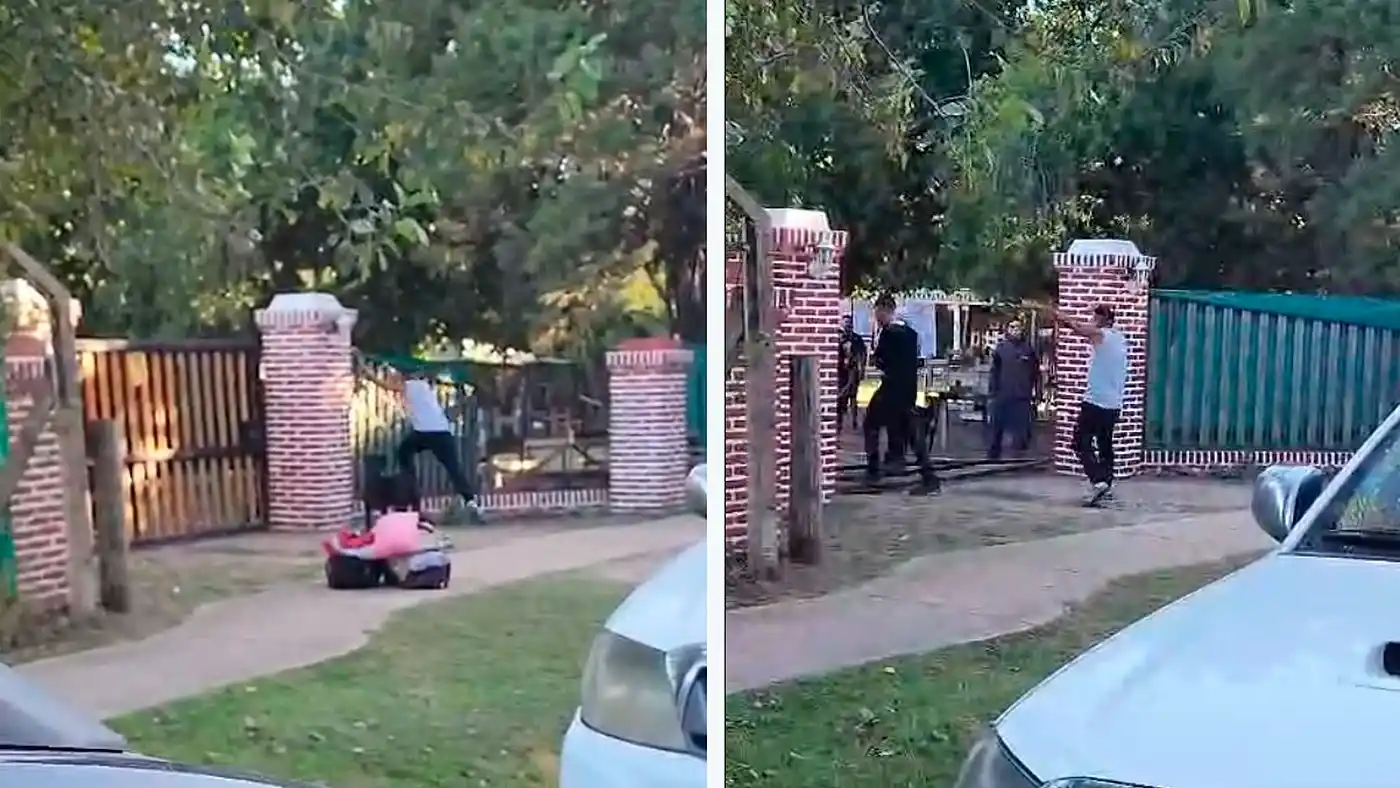 El hombre, visiblemente alterado, exigía la presencia de autoridades del Centro.