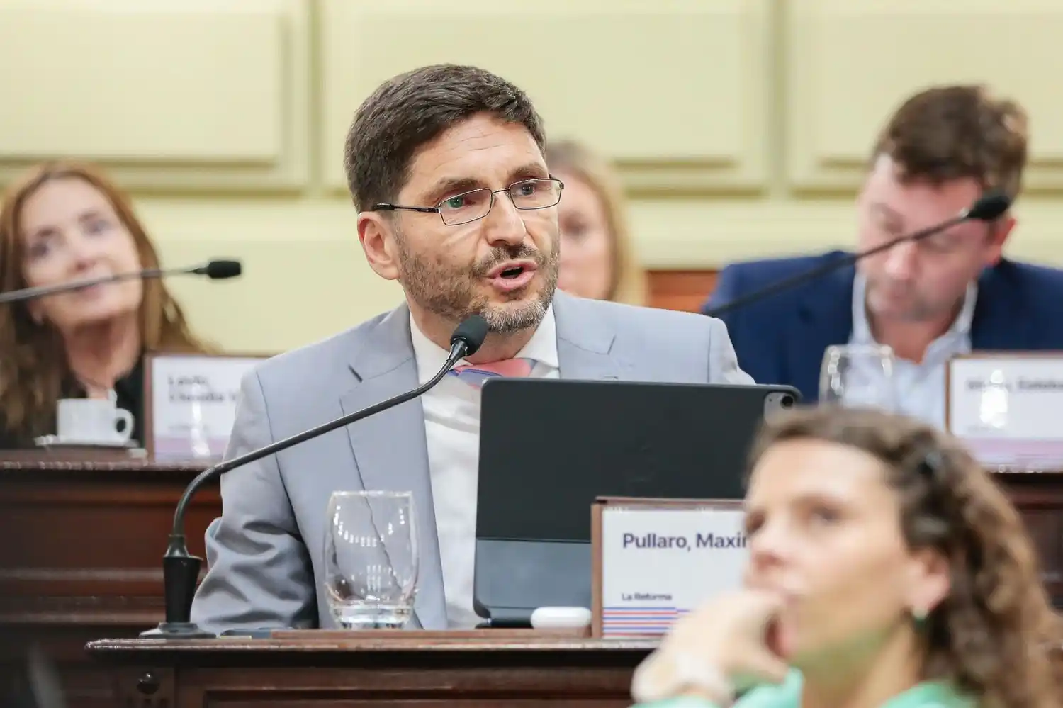 Pullaro eligió la última sesión del pleno de la Convención Reformadora para trazar un balance de los casi dos meses de debate. Foto: GSF