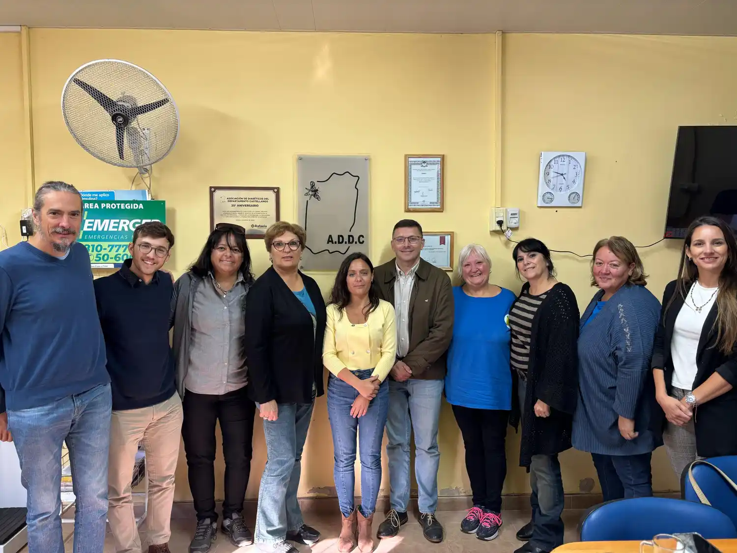 Concejales junto a representantes de la Asociación de Diabéticos