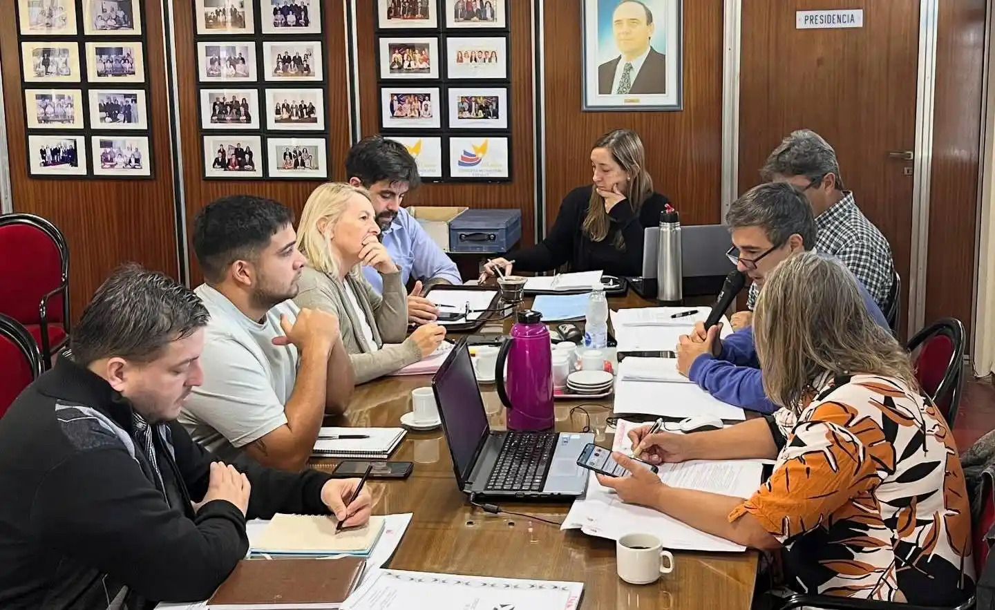 Diego Bullorini visitó a los concejales y les planteó los proyectos de la Intendencia.