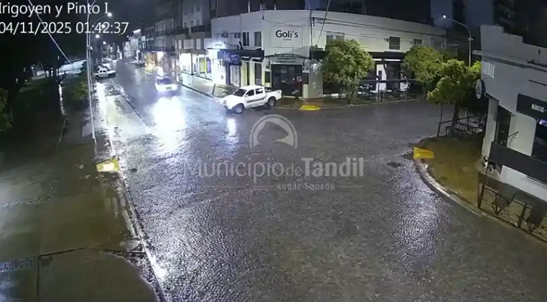 El momento fue capturado por las cámaras del Centro de Monitoreo.