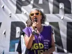 Laura Carboni, secretaria general de la Asociación Gremial Docente de la UBA.