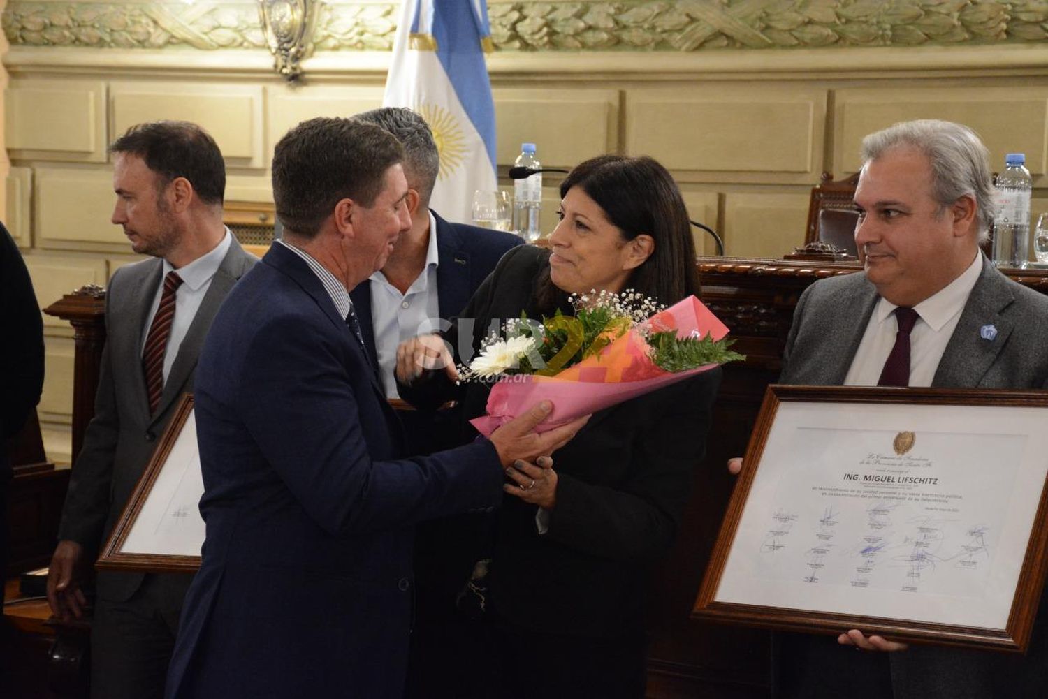 Senadores santafesinos realizaron un homenaje a Miguel Lifschitz a un año de su fallecimiento