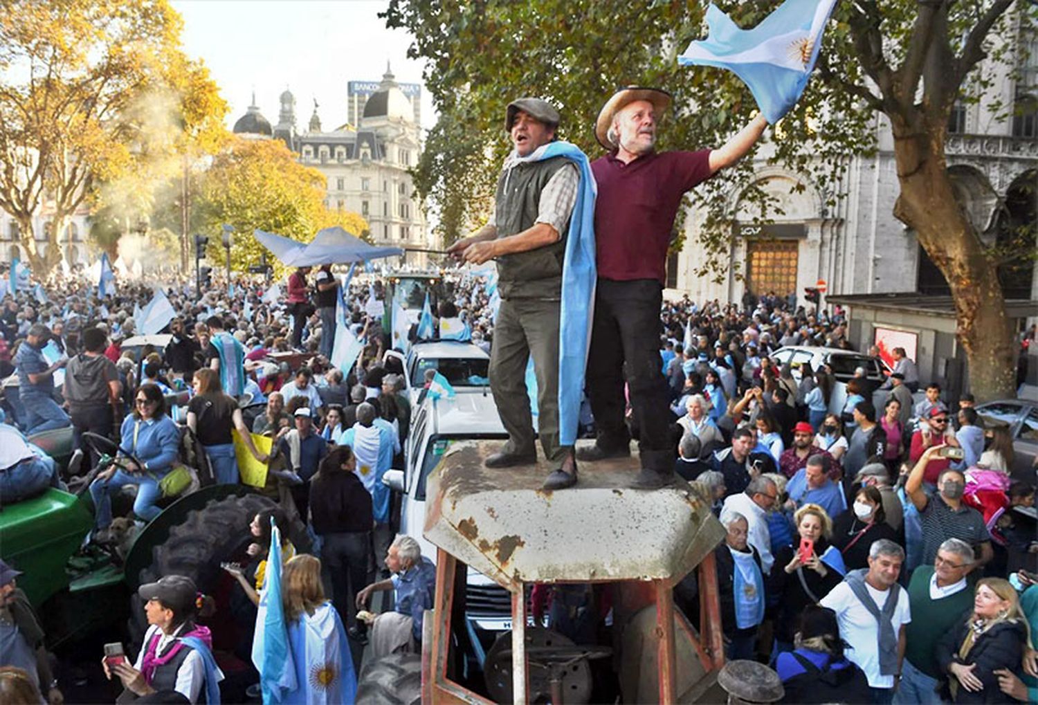El campo fue ayer el motor de una protesta generalizada