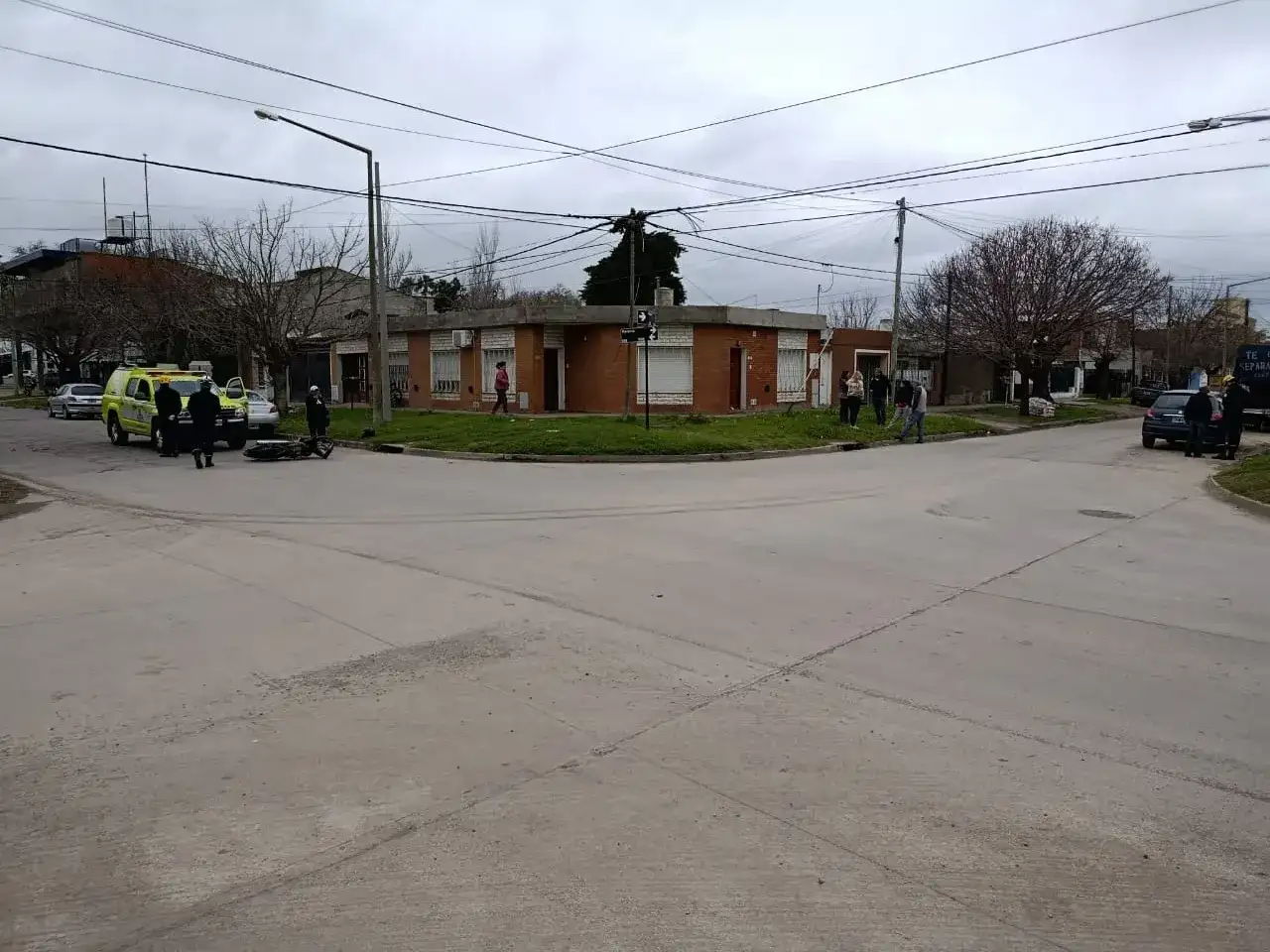 El choque se registró en las primeras horas de la tarde en el cruce de Moreno y Piacenza. Foto: BVVT