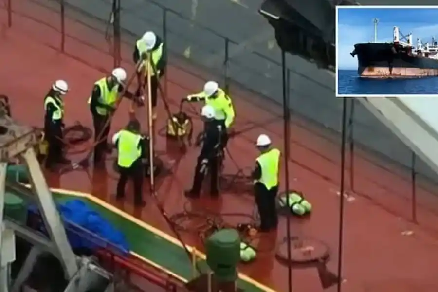 Hallaron en Australia casi una tonelada de cocaína en un buque que salió de un puerto de Timbúes