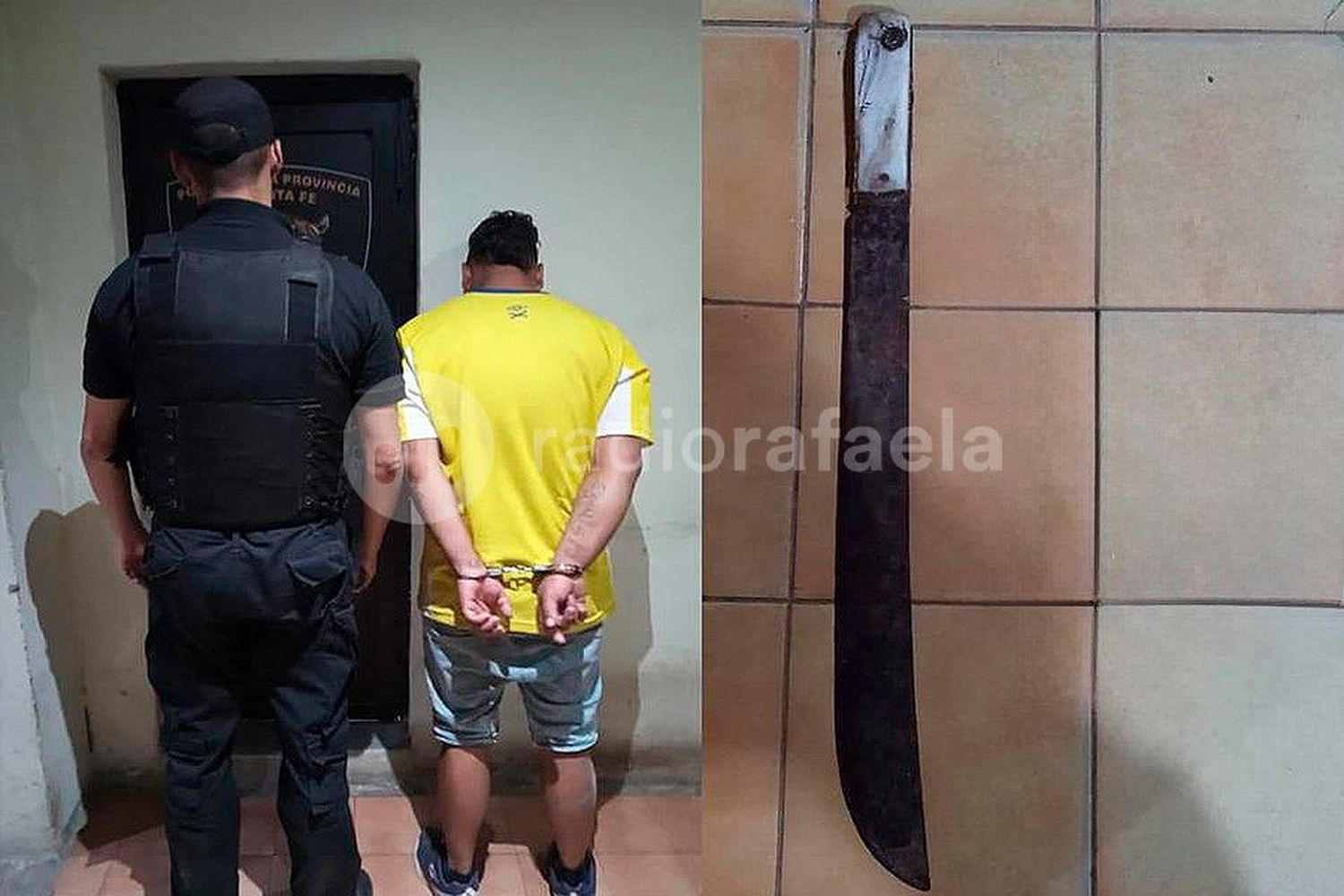 Discutió con su pareja, intervino su hijastra y él amenazó con matarla apoyándole un machete en el cuello: lo condenaron