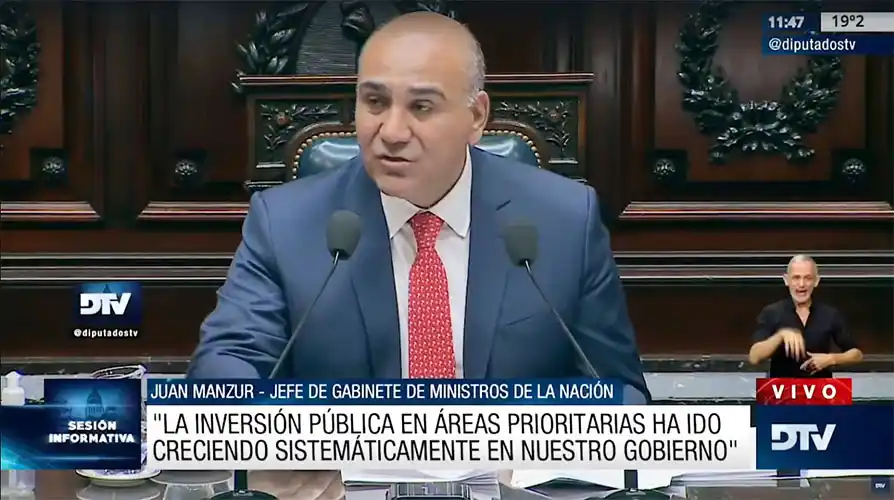 Manzur en Diputados: «Sin paz social no puede haber estabilidad macroeconómica»