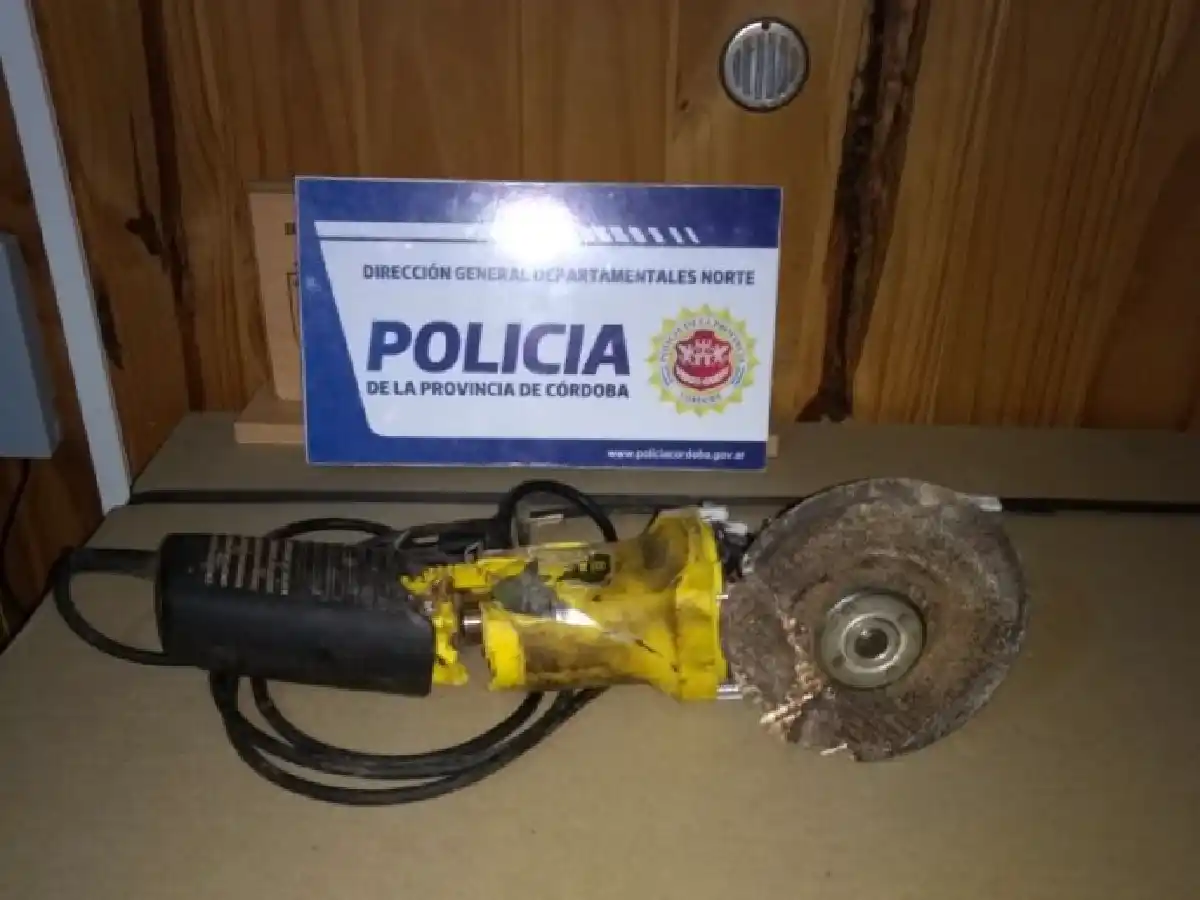 Recuperaron una amoladora robada en Brinkmann