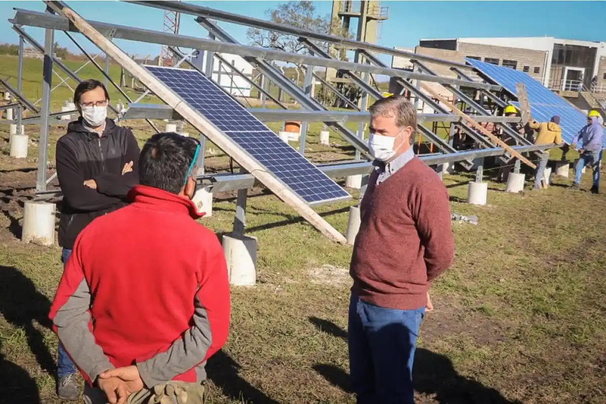 Destacaron que la obra del nuevo Parque Solar tiene un avance del 40%