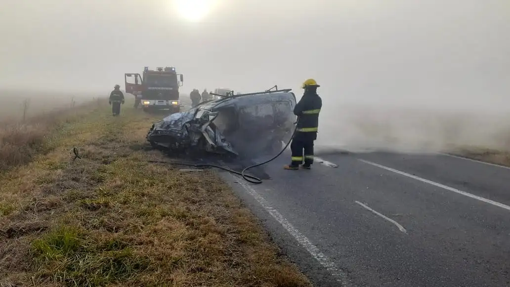 El accidente se produjo en el kilómetro 422 de la Ruta Nacional 3.