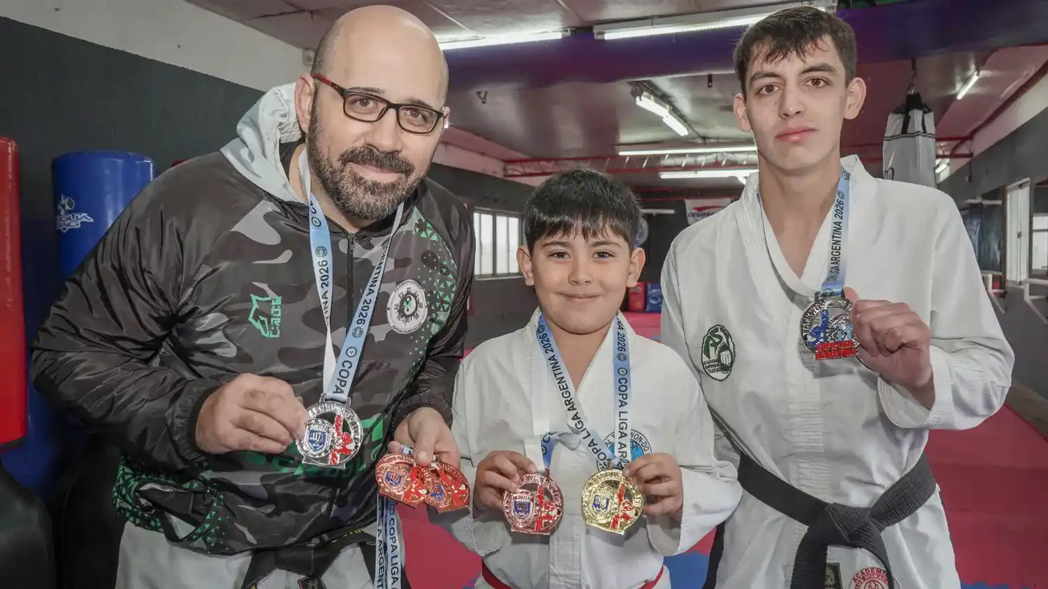 Exponentes de la academia. Carlos Correa, Tomás Correa y Aron Godoy