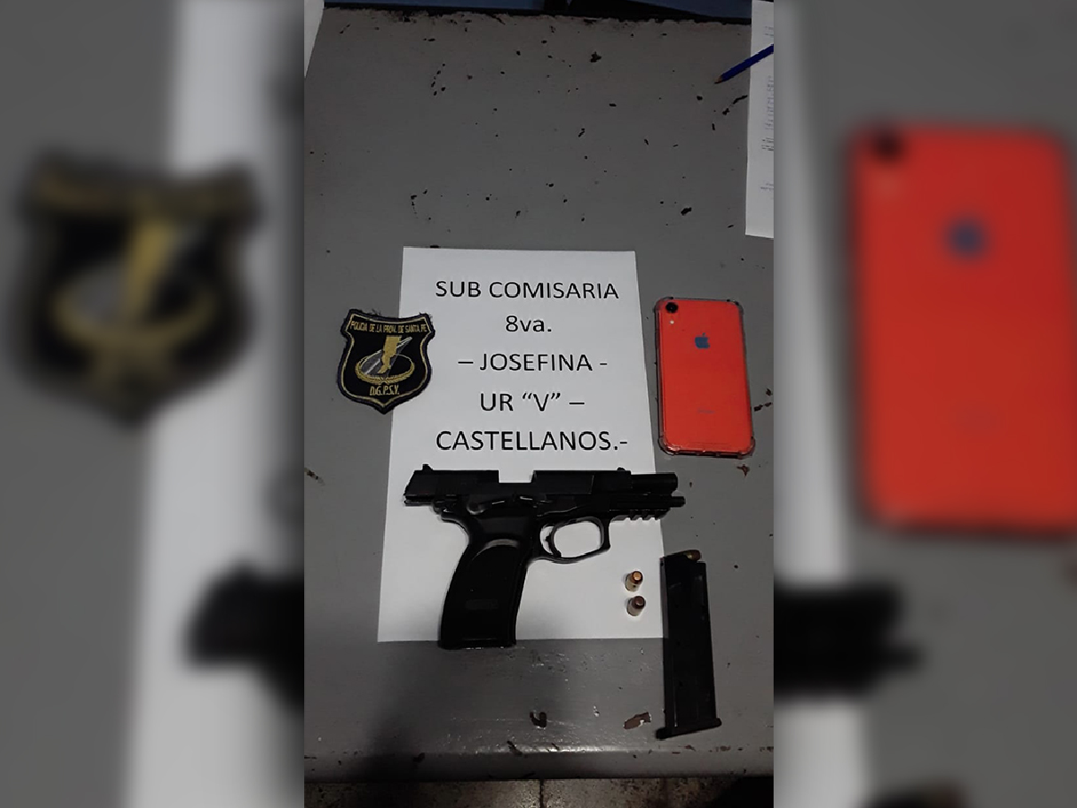 Secuestraron un arma y detuvieron a un hombre cerca de Josefina