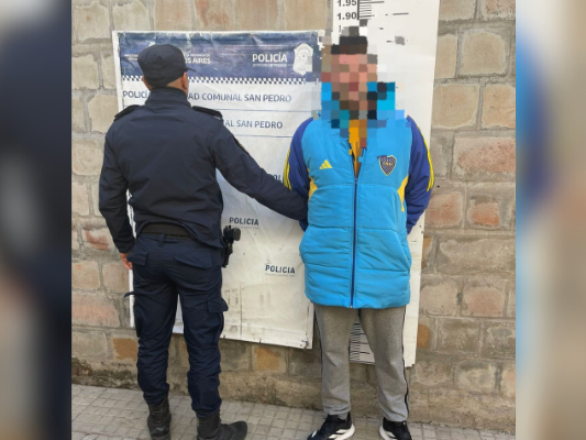 El hombre fue trasladado a la Comisaría.