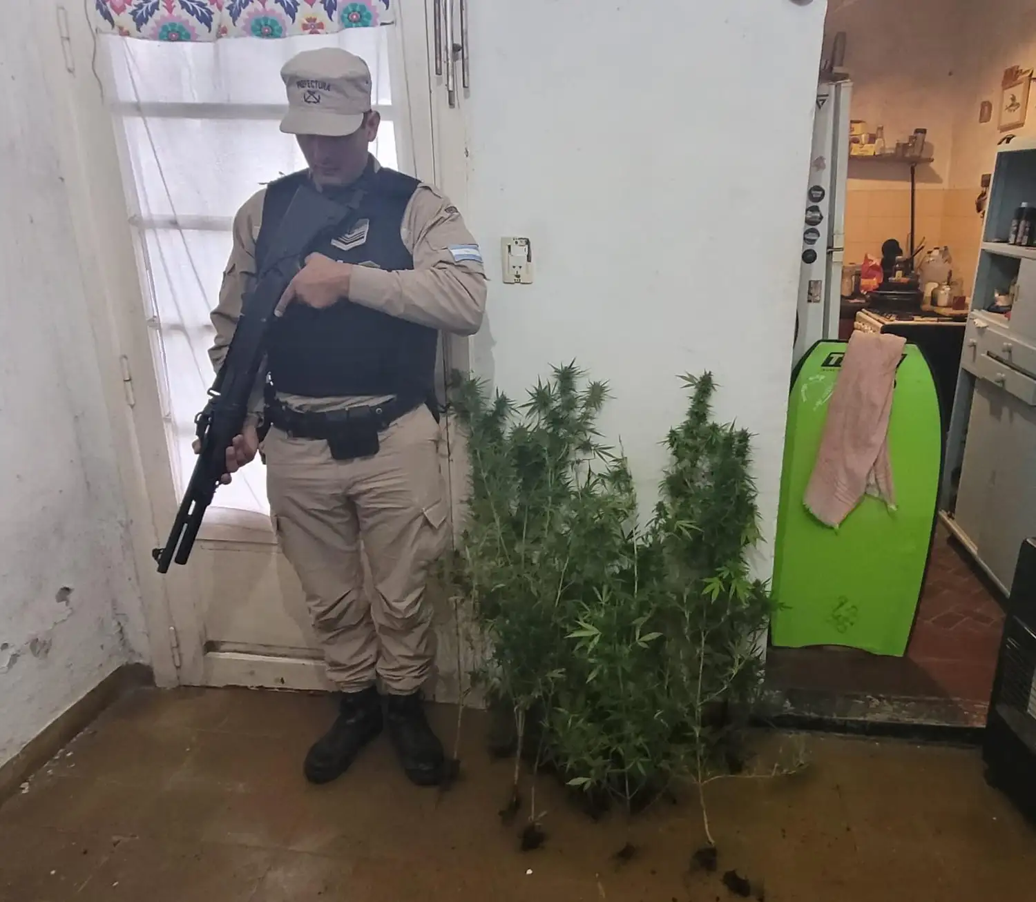 Allanamiento y detención en Necochea - 2