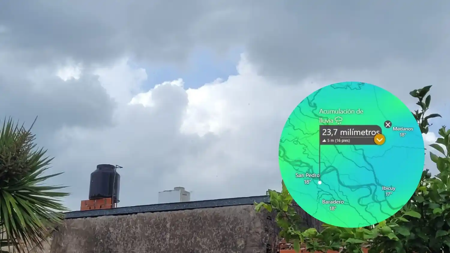 Uno de los modelos indica que entre sábado y domingo podrían llover cerca de 25 mm.