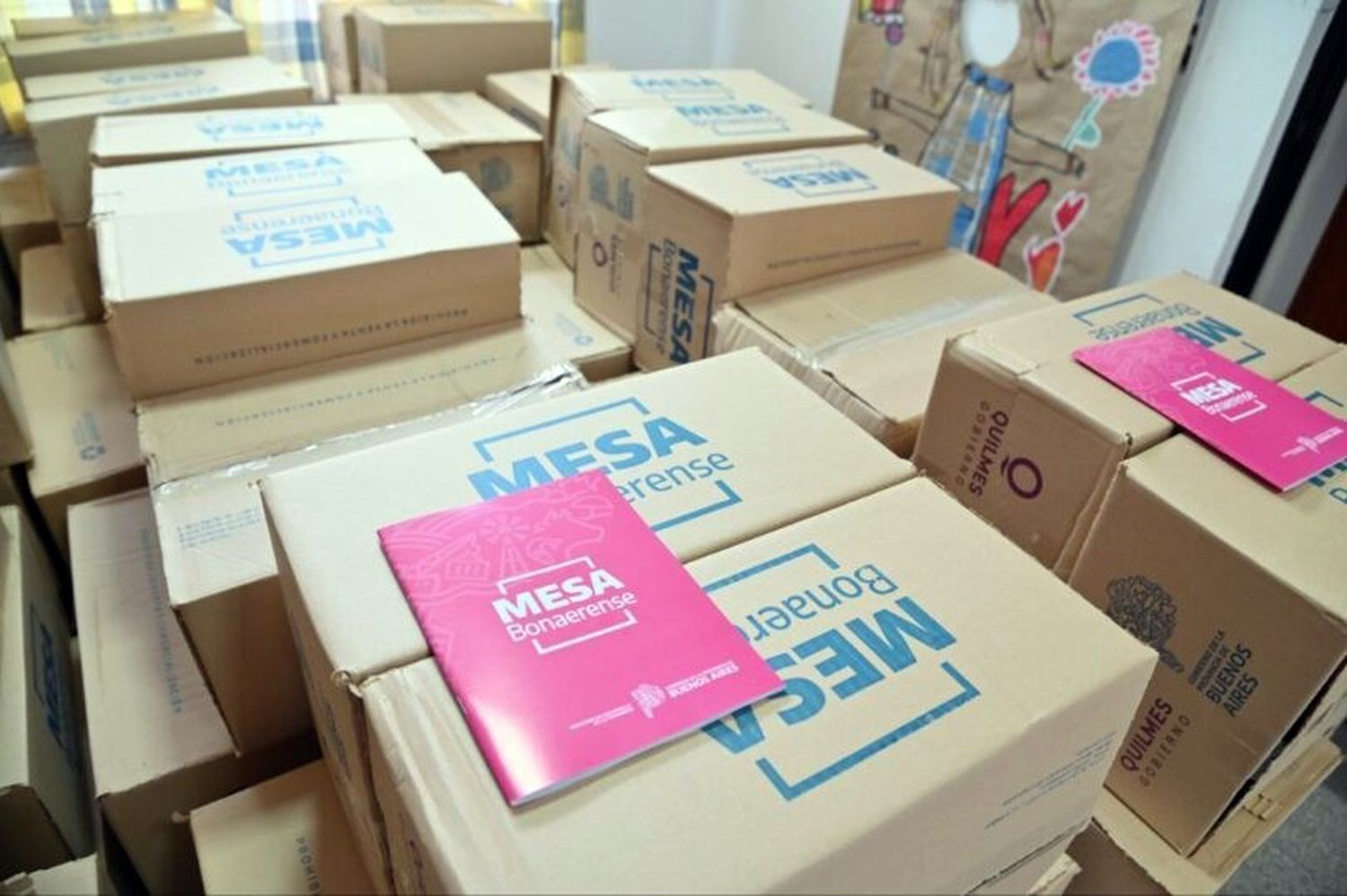 Módulos. De alimentos que se distribuyen en las escuelas del distrito