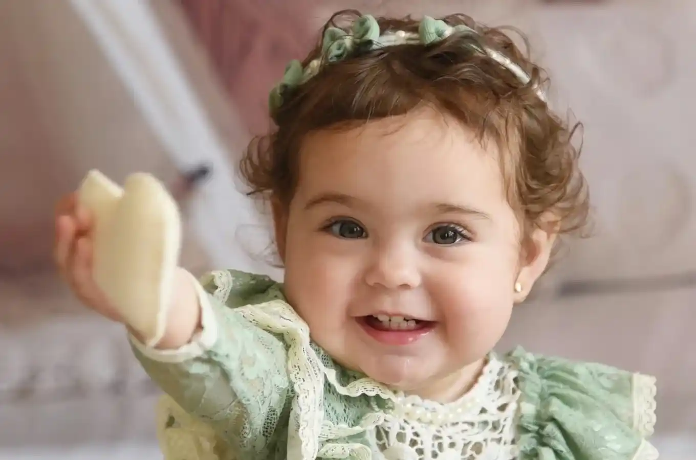 Delfina Hecker tenía 1 año