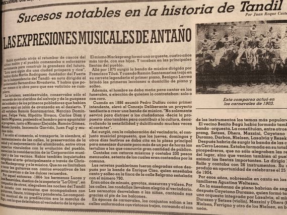 Las expresiones musicales de antaño