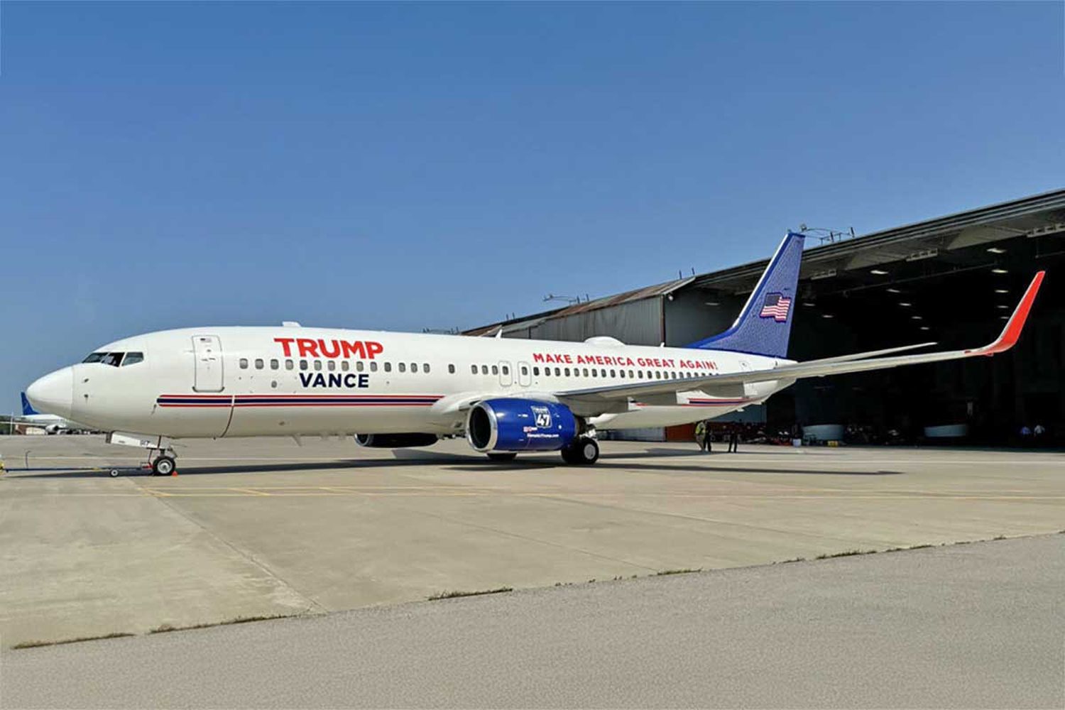 Problemas con los aviones de Trump y Vance en plena campaña electoral