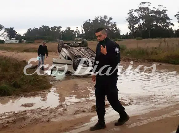 Vuelco sin heridos en 129 y 42