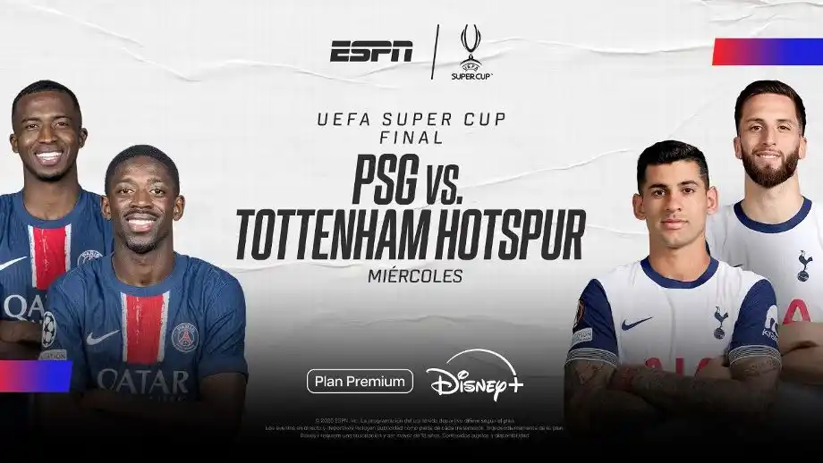 Partidazo a las 16 en Italia entre el PSG y el Tottenham.Foto:ESPN