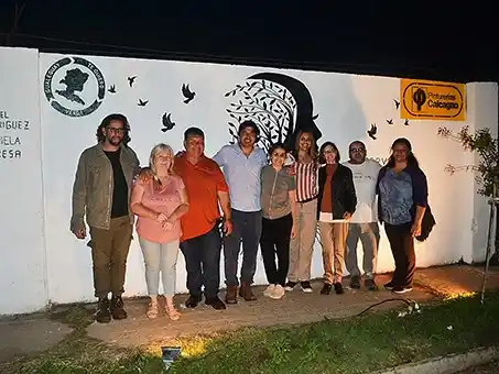 Inauguraron un nuevo mural ambiental en el marco del proyecto de forestación urbana