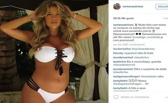 La foto de una modelo embarazada despertó la polémica