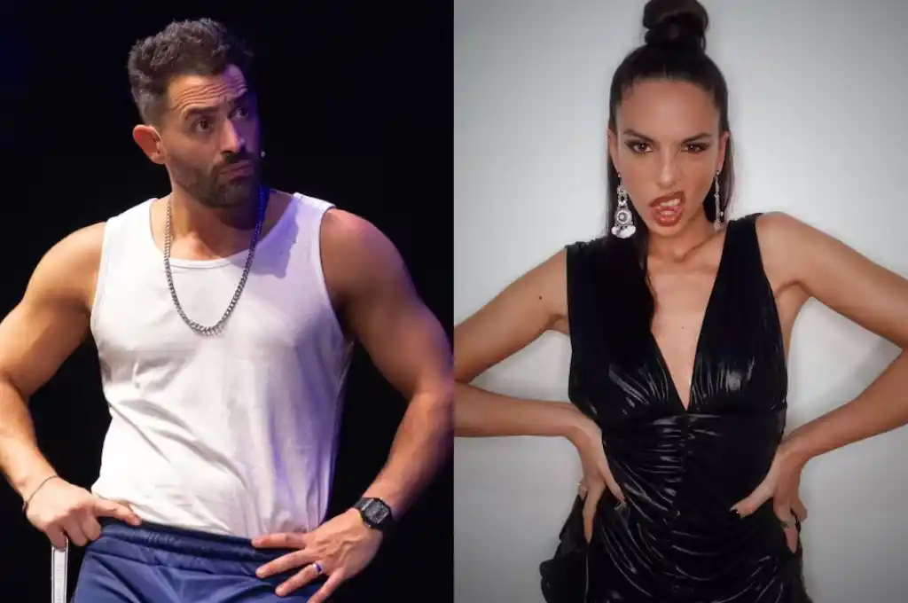 Tucu López y su vecina Jazmín laport