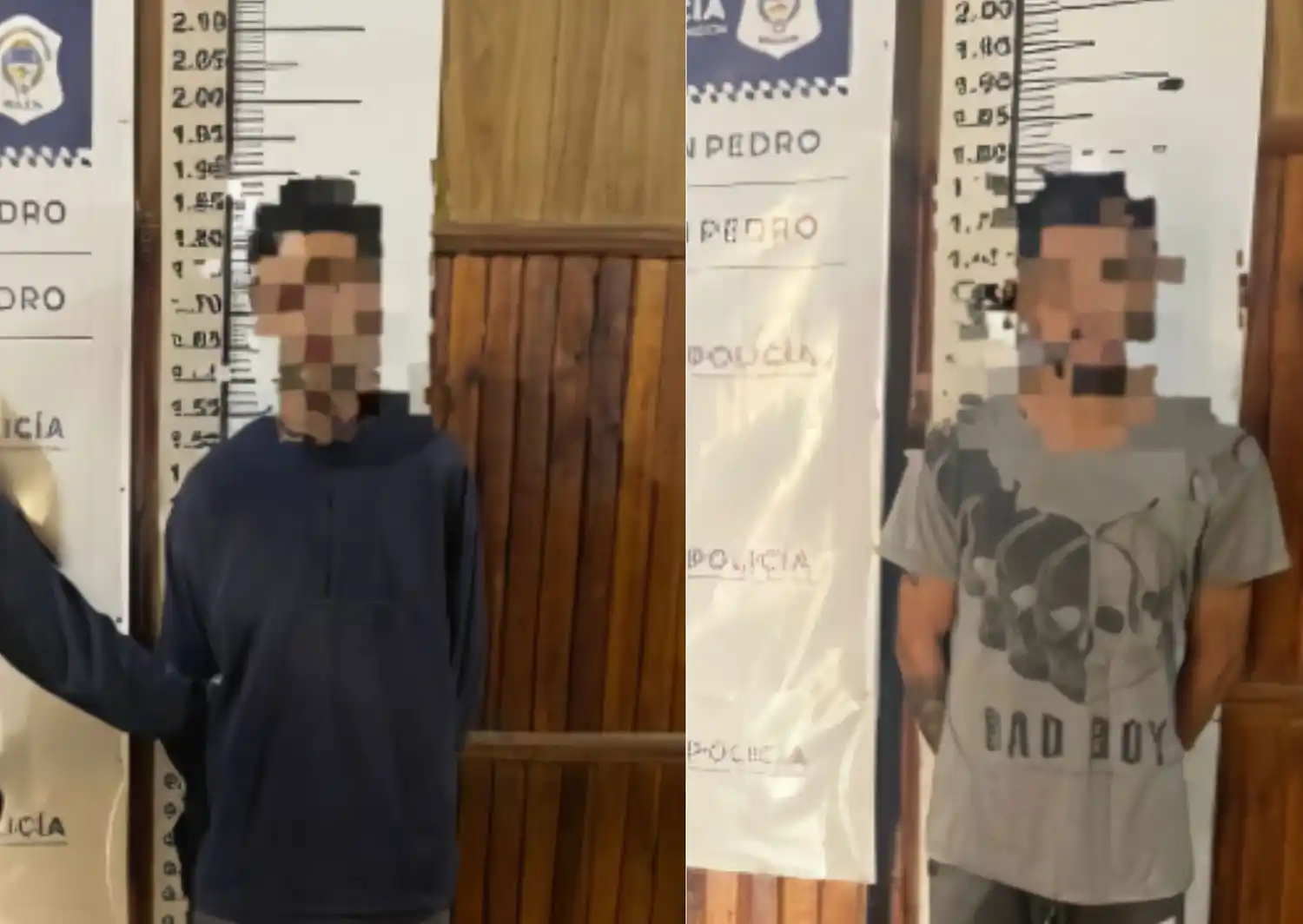 Ambos hombres fueron aprehendidos en distintos puntos de la ciudad.