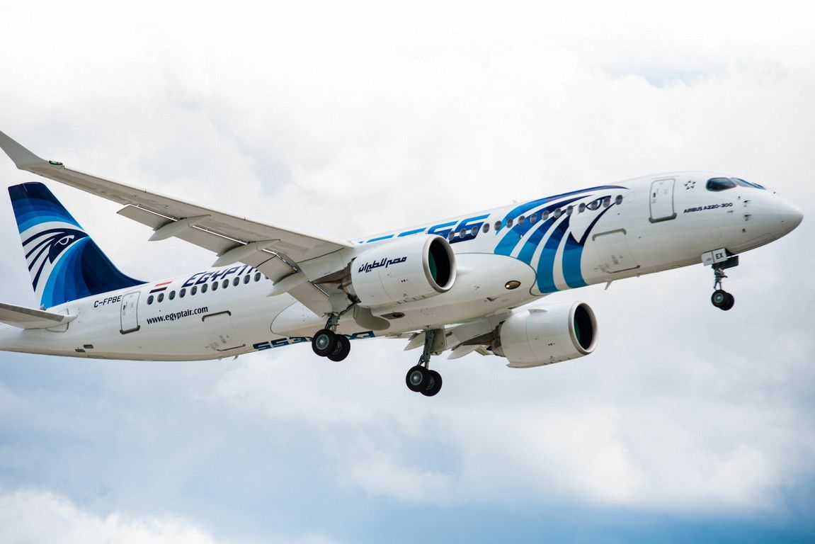 Egyptair recibió su primer Airbus A220-300