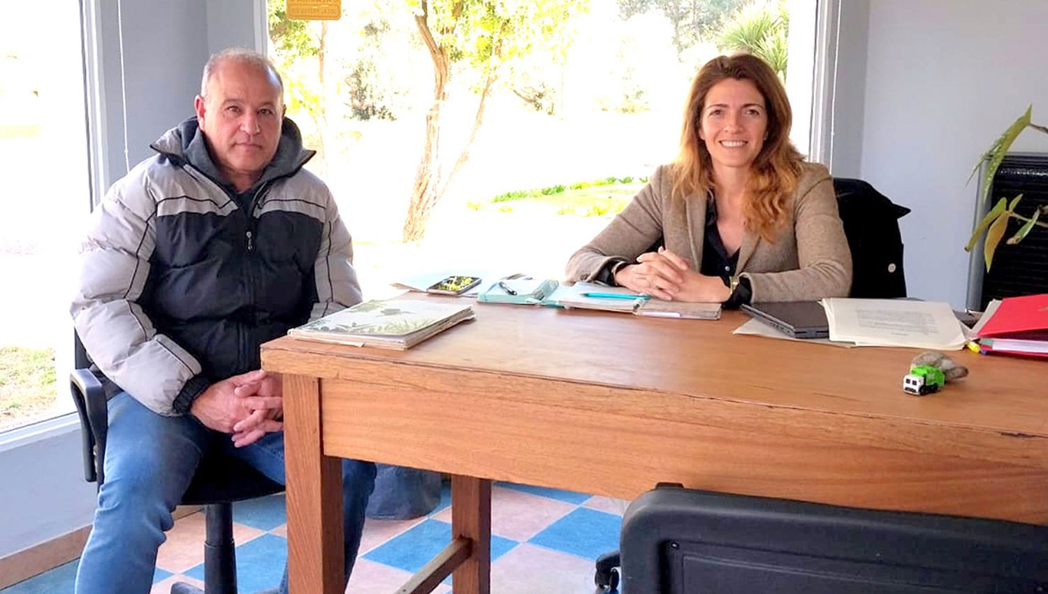 Automovilismo. Encuentro entre Cecilia Chipulina y Julio Cariac