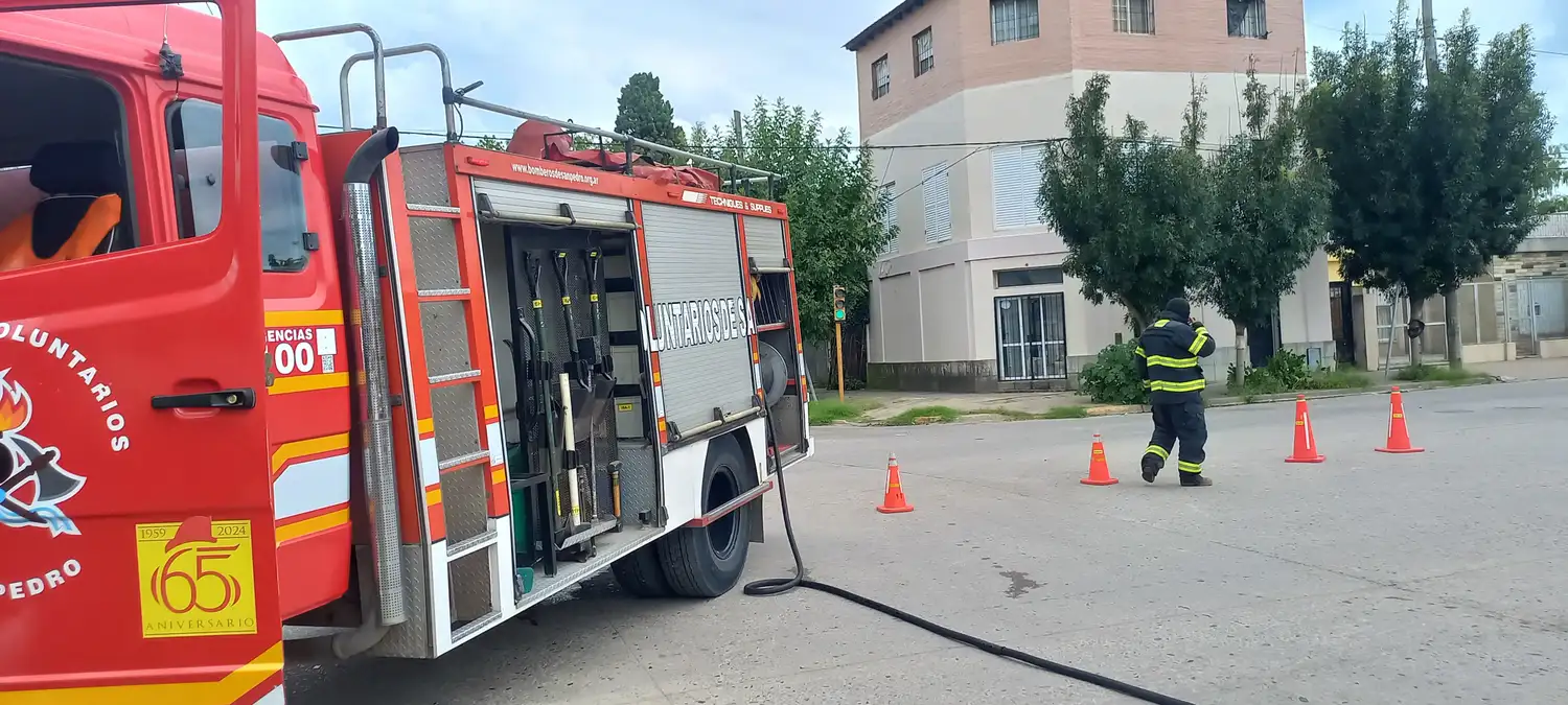escape de gas 3 de febrero y naón bomberos