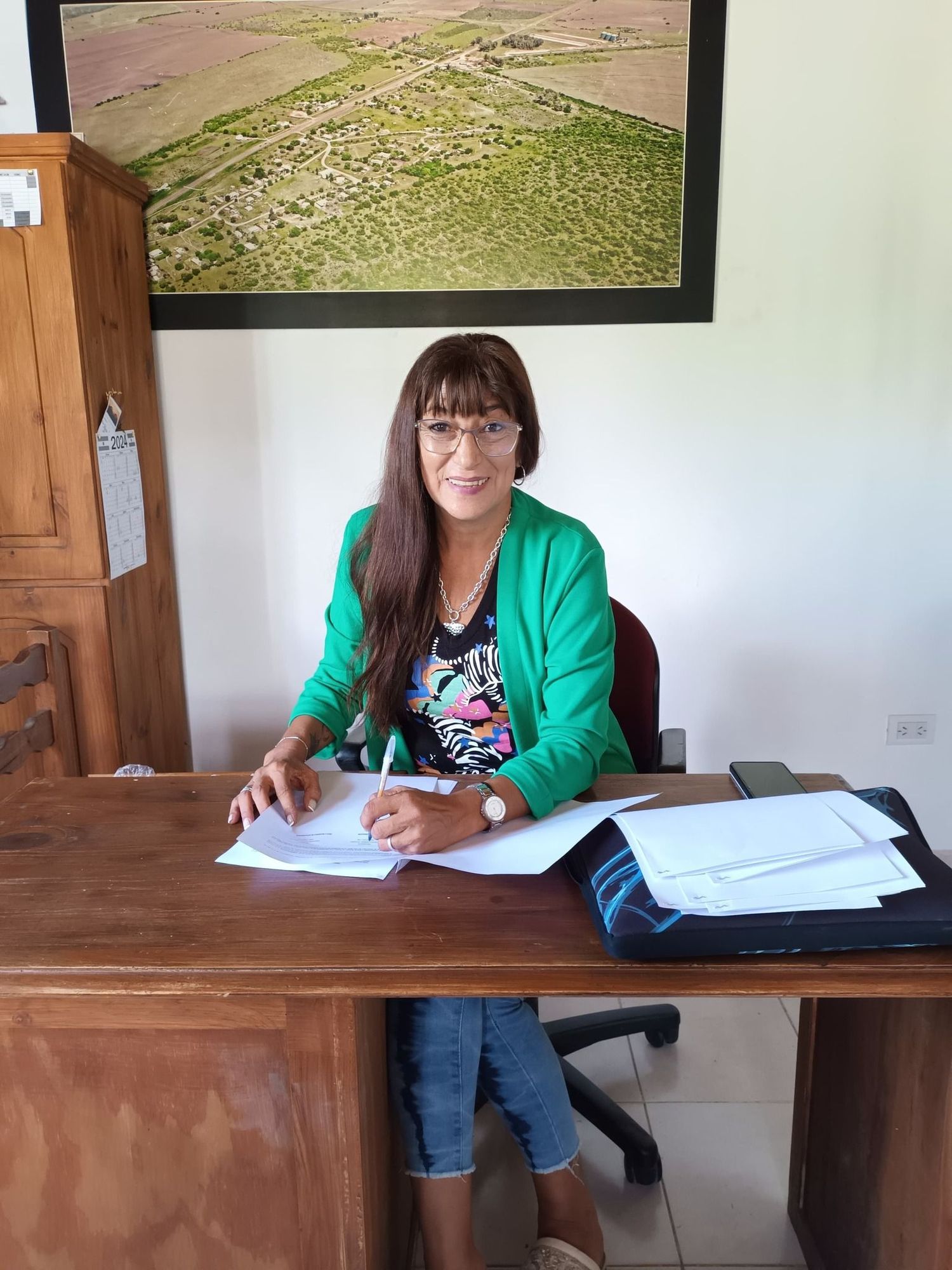 Mariel Henchoz, titular del gobierno de Paso de la Laguna.