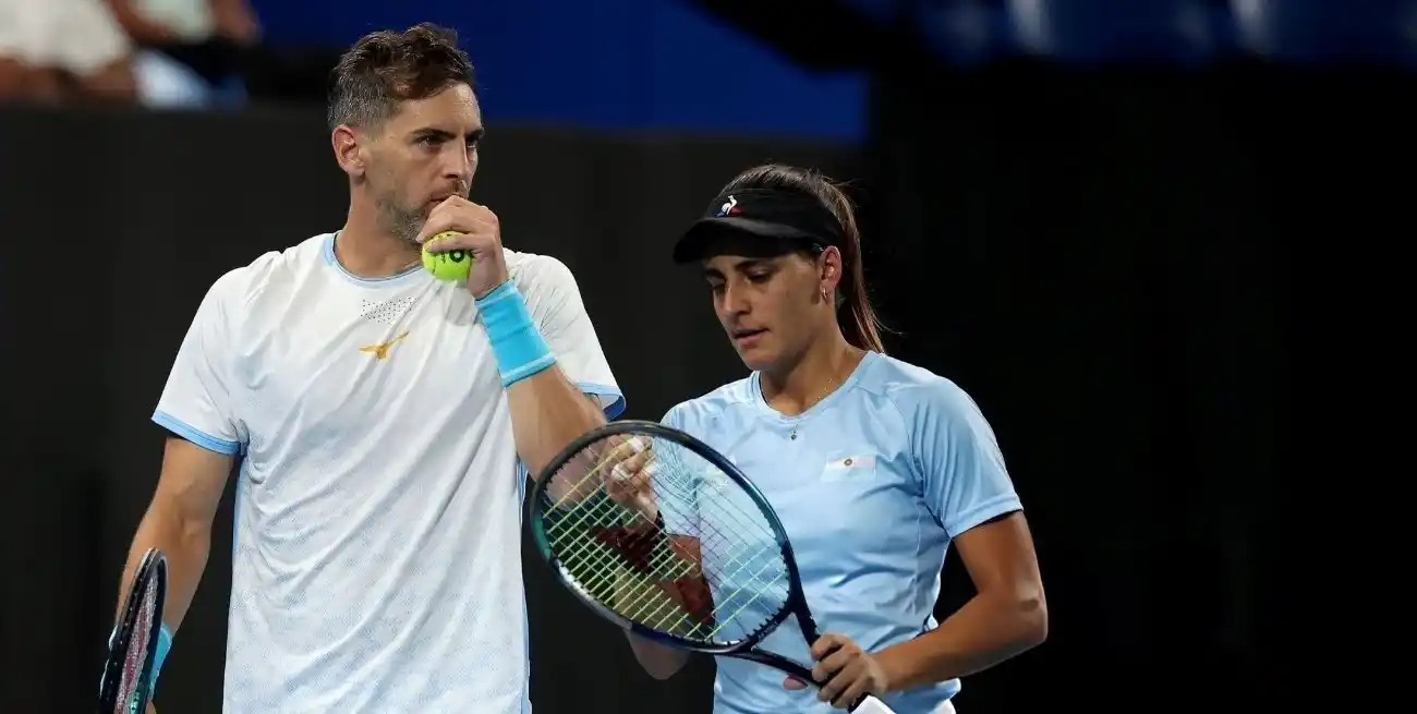 Andreozzi y Carlé cayeron en el dobles mixto que definió la serie frente a Suiza.
